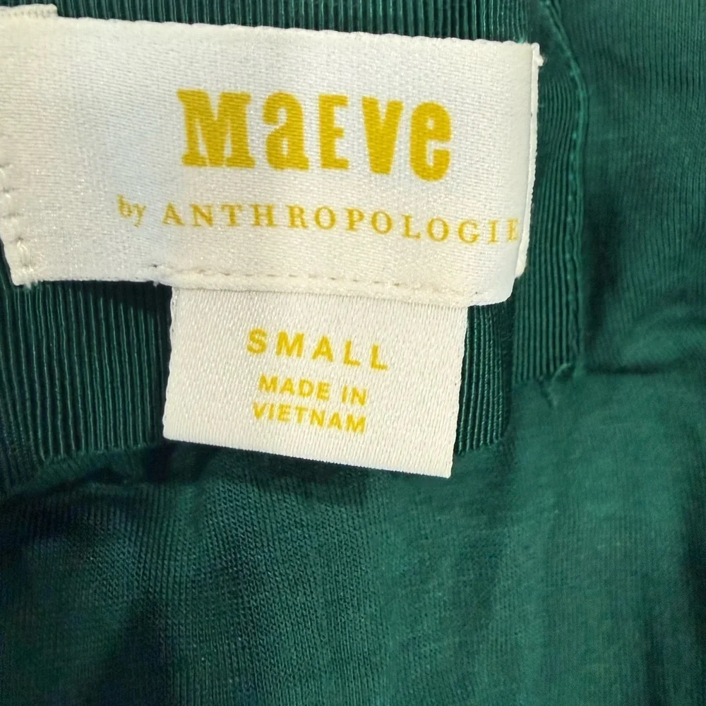 Maeve by Anthropologie Forest Green Dress midi size S